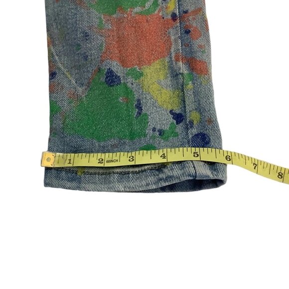 Evolution In Design Distressed Paint Splatter Skinny Denim Jeans Mens Size 30x31 - Picture 5 of 12